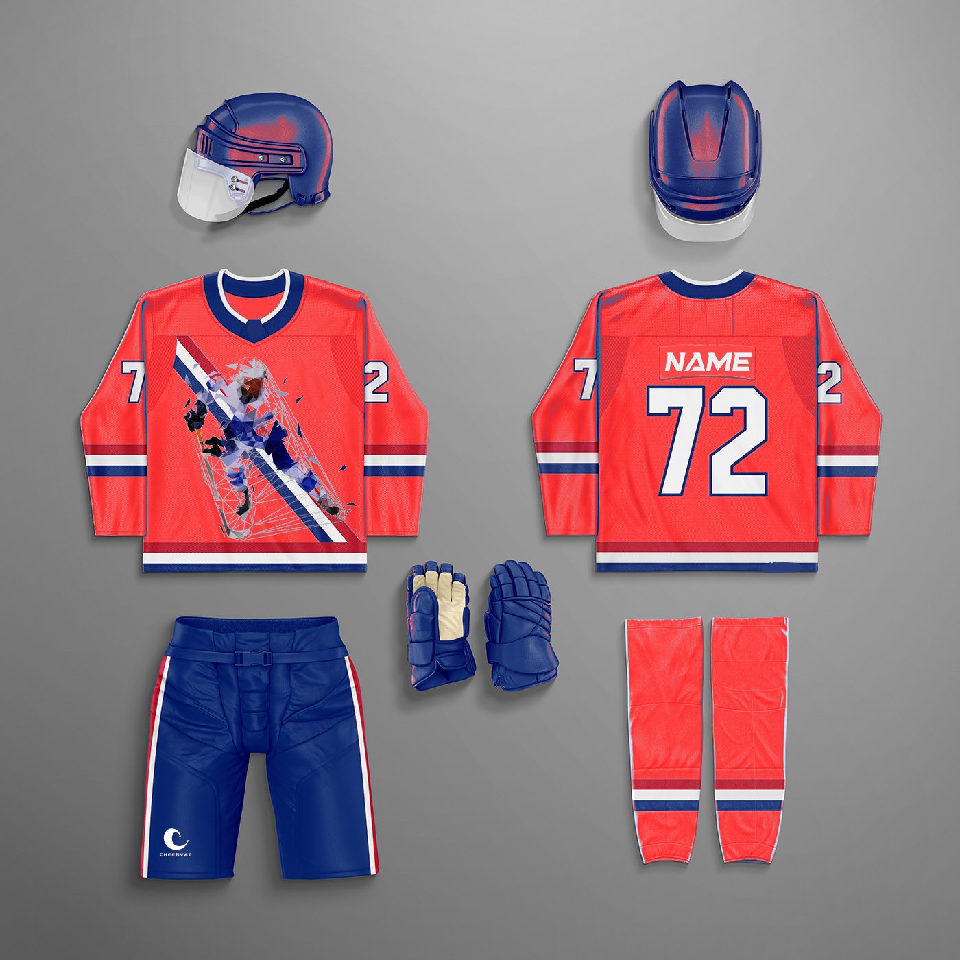 High Quality Ice Hockey Jerseys Personalized Design Sublimated Youth Ice Hockey Wear