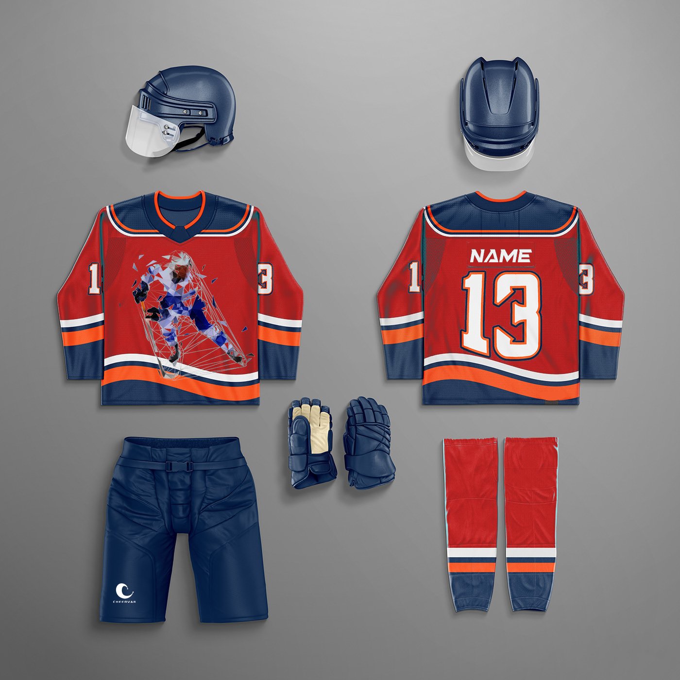 High Quality Ice Hockey Jerseys Personalized Design Sublimated Youth Ice Hockey Wear