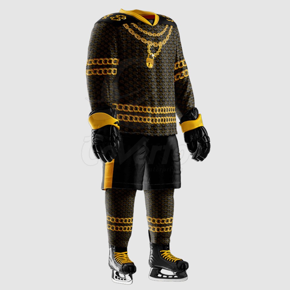 Adult Team Wear Men Ice Hockey Uniform Breathable Durable Ice Hockey Uniform In Different Colors Best Selling Hockey Uniform