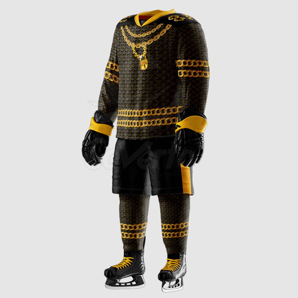 Adult Team Wear Men Ice Hockey Uniform Breathable Durable Ice Hockey Uniform In Different Colors Best Selling Hockey Uniform