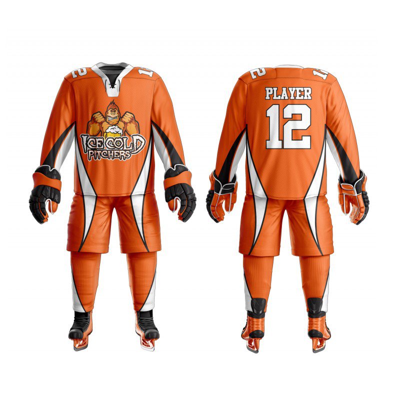 OEM Unisex Sublimated Hockey Jerseys Custom Logo Ice Hockey Uniforms with Custom Fabric Featuring Custom Team Name