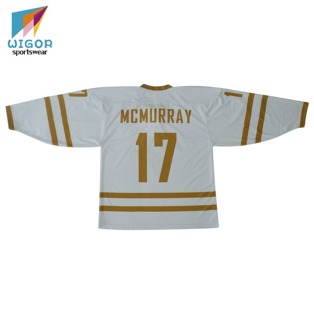 High quality ice hockey equipment full sublimated print custom reversible hockey jersey
