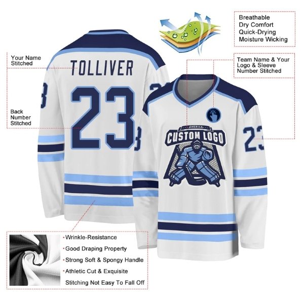 custom Team Ice Hockey Jersey Design Wholesale Sublimation Breathable Hockey Uniform top quality mesh