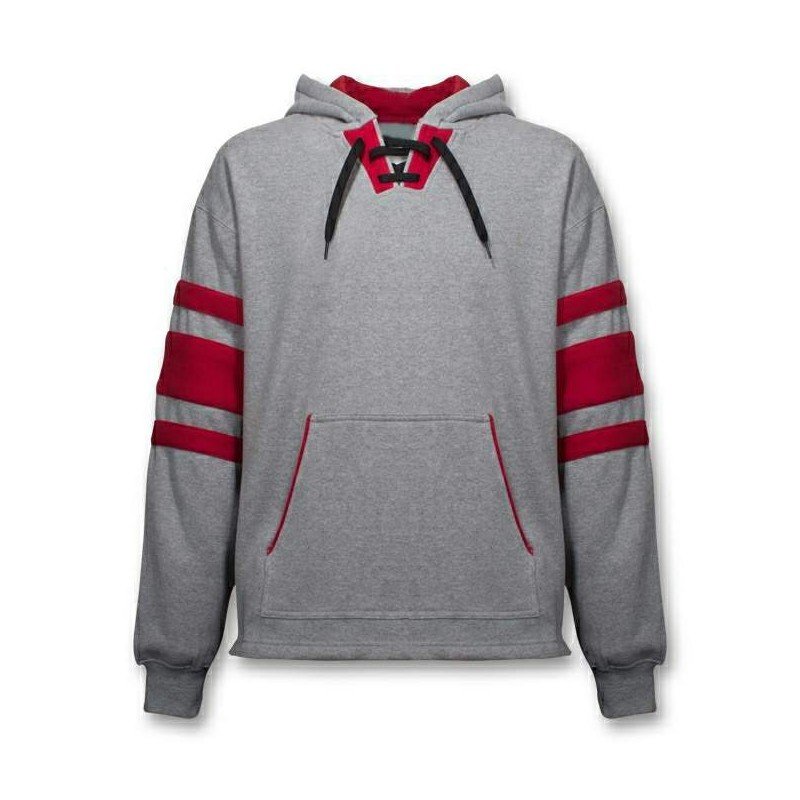 Customizable Logo Sublimation Tackle Twill Embroidery Adult Ice Hockey Hoodies Polyester With Customizable Logos Sports Wear