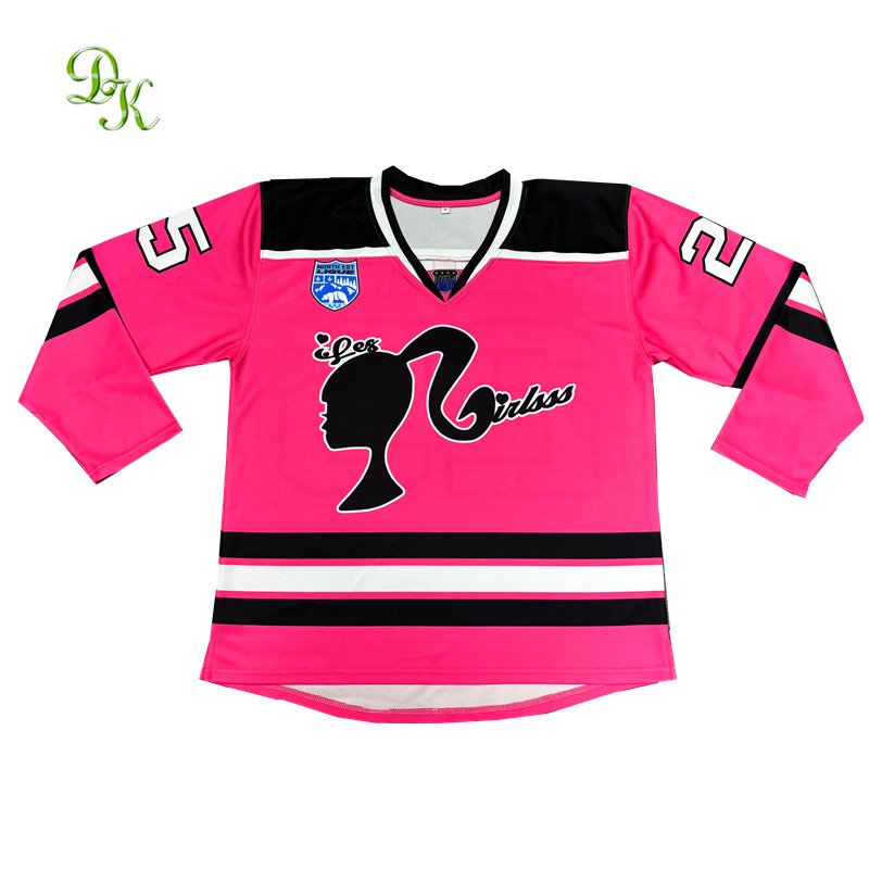 Custom design sublimation print mens short sleeve ice hockey jerseys