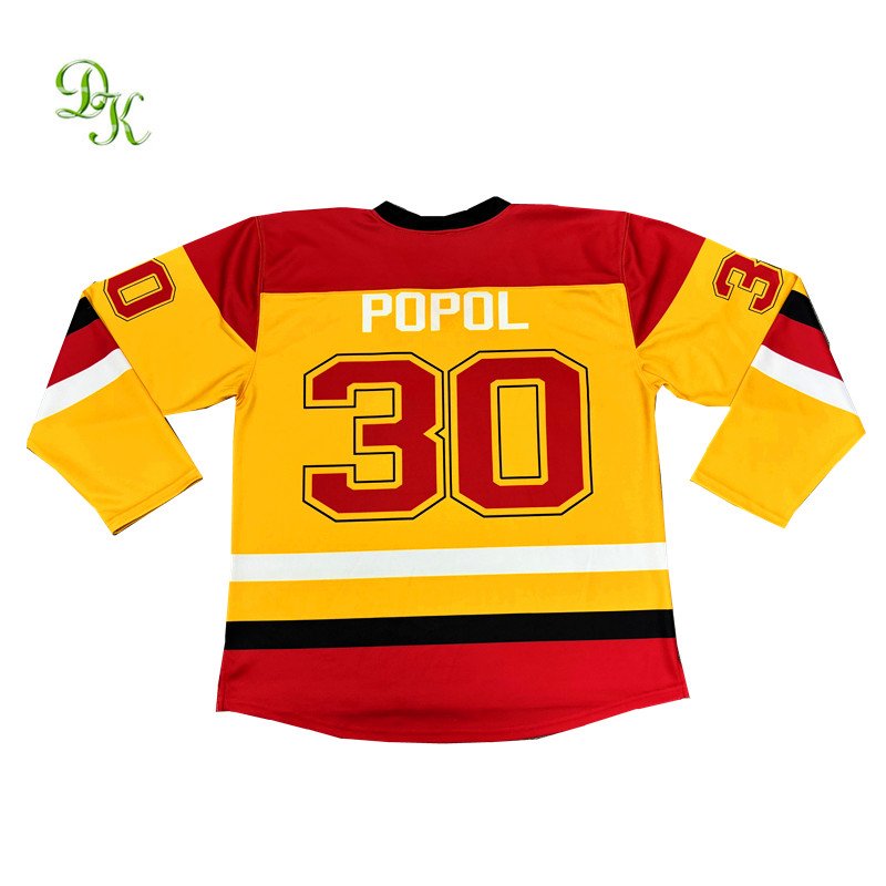 Custom design sublimation print mens short sleeve ice hockey jerseys