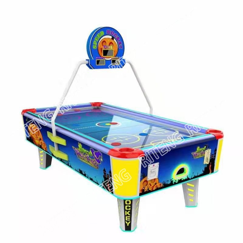 Air Hockey Table Stars Coin Operated Game Arcade Machine Classic Electric Ice Lottery Edemption Arcade Air Hockey Table