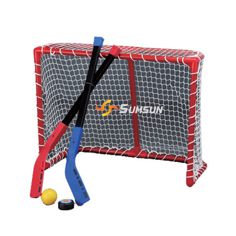 High-Quality Ice Hockey Net with Shooting Target Sheet Adjustable Training Goal Indoor Outdoor Hockey Training Equipment