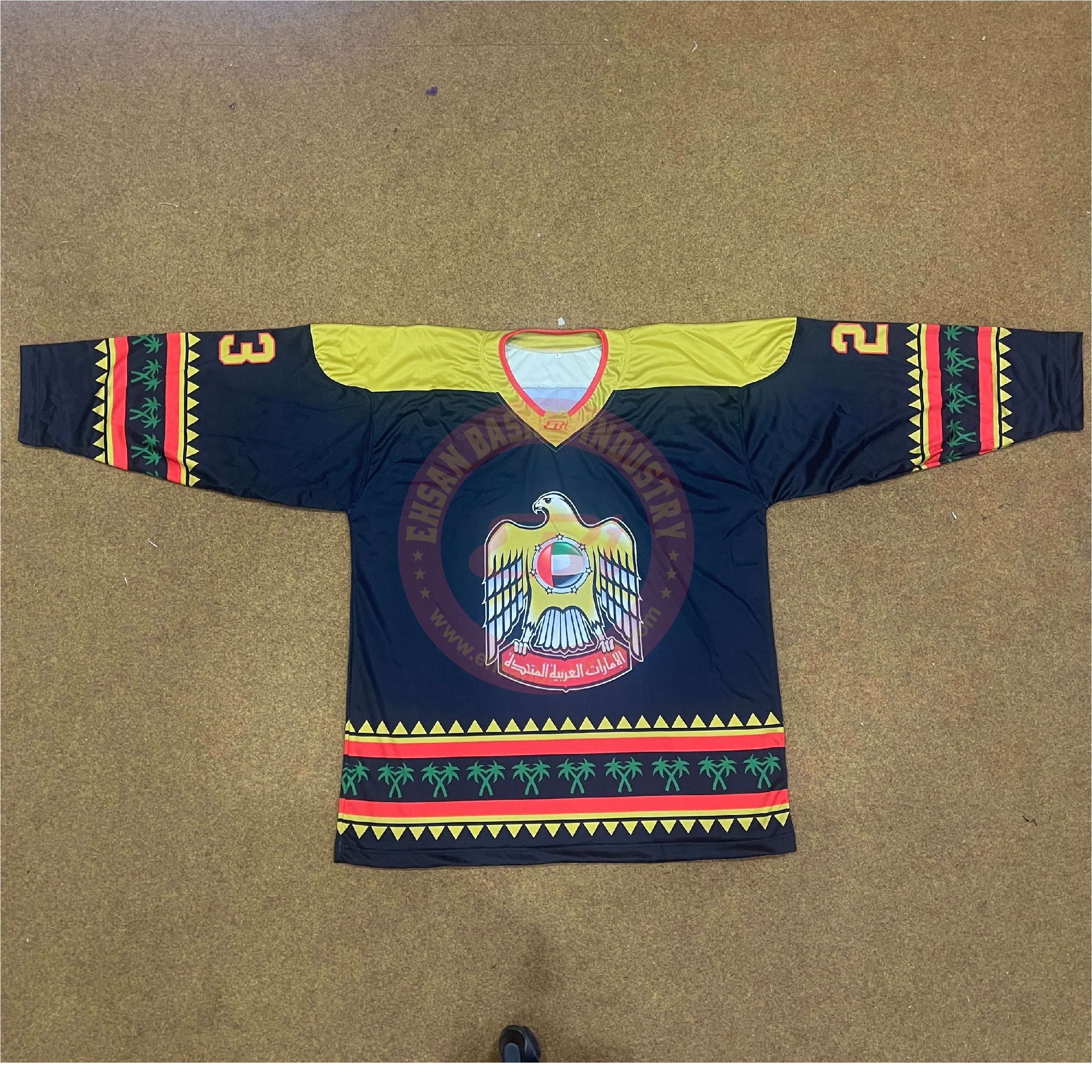 High quality Custom made sublimated ice hockey jersey custom printed ice hockey jerseys top manufacturer top supplier