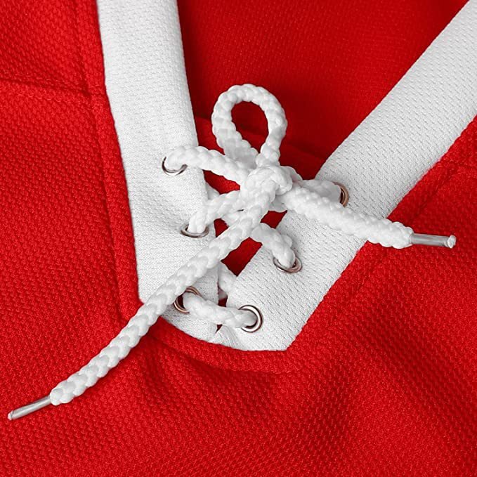 High Quality Retro Hockey Jersey 24 Red Embroidered Stitched Quick Dry Breathable Hockey Jersey