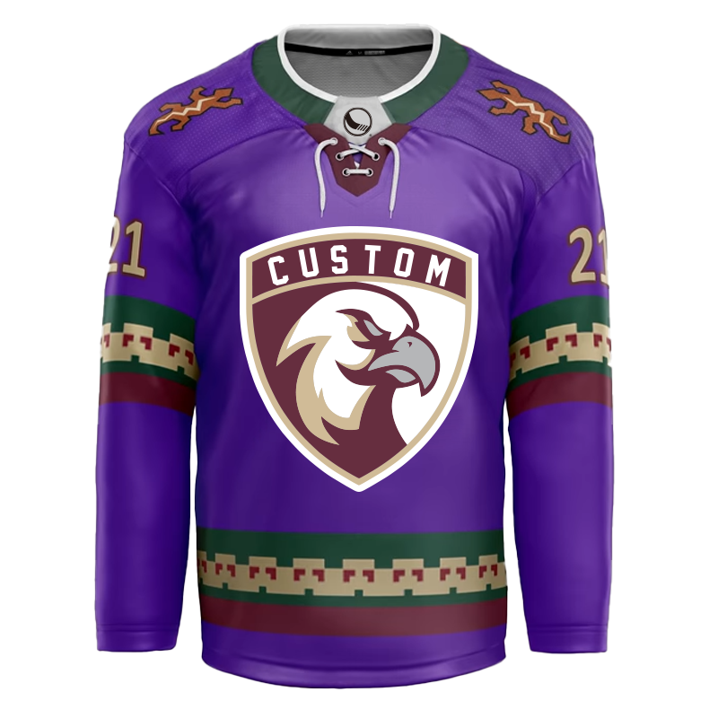 players adult full laced sewing pattern stitched mesh logo team custom ice hockey jersey