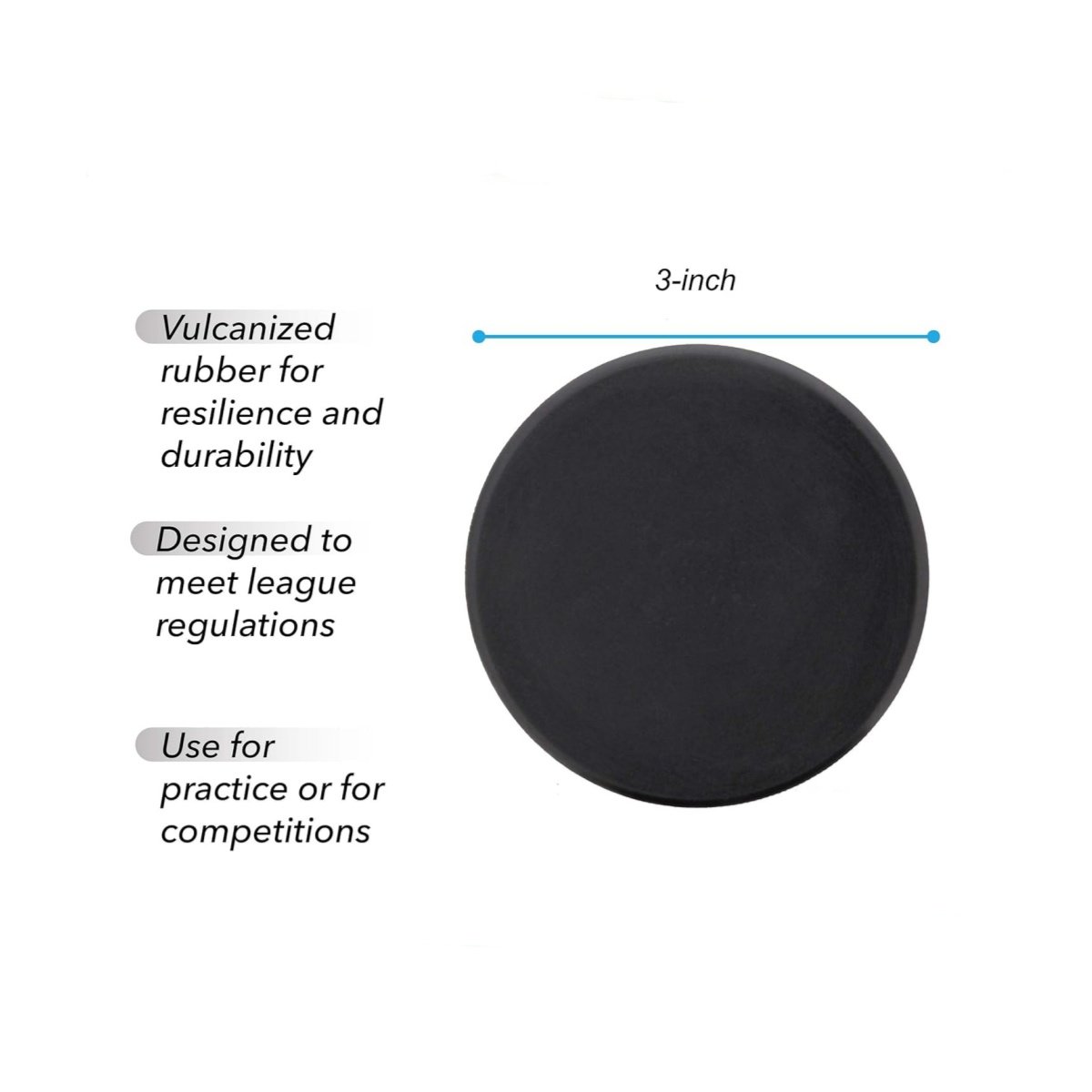 Wholesale Price Factory Direct Sale High Quality Ice Hockey Puck Customized Printing Logo Rubber Solid Official Ice Hockey Pucks