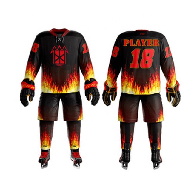 Sublimation new design team hockey jersey custom practice ice hockey jersey