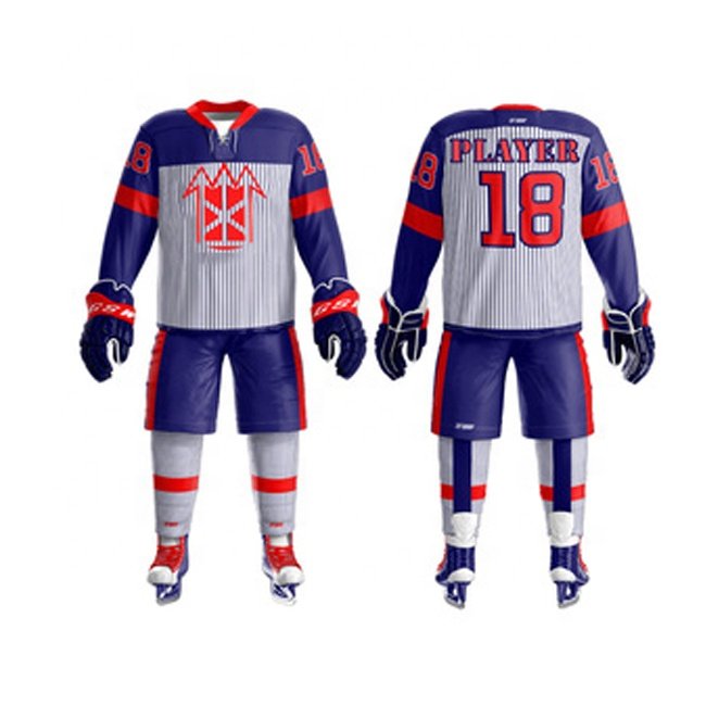 Sublimation new design team hockey jersey custom practice ice hockey jersey