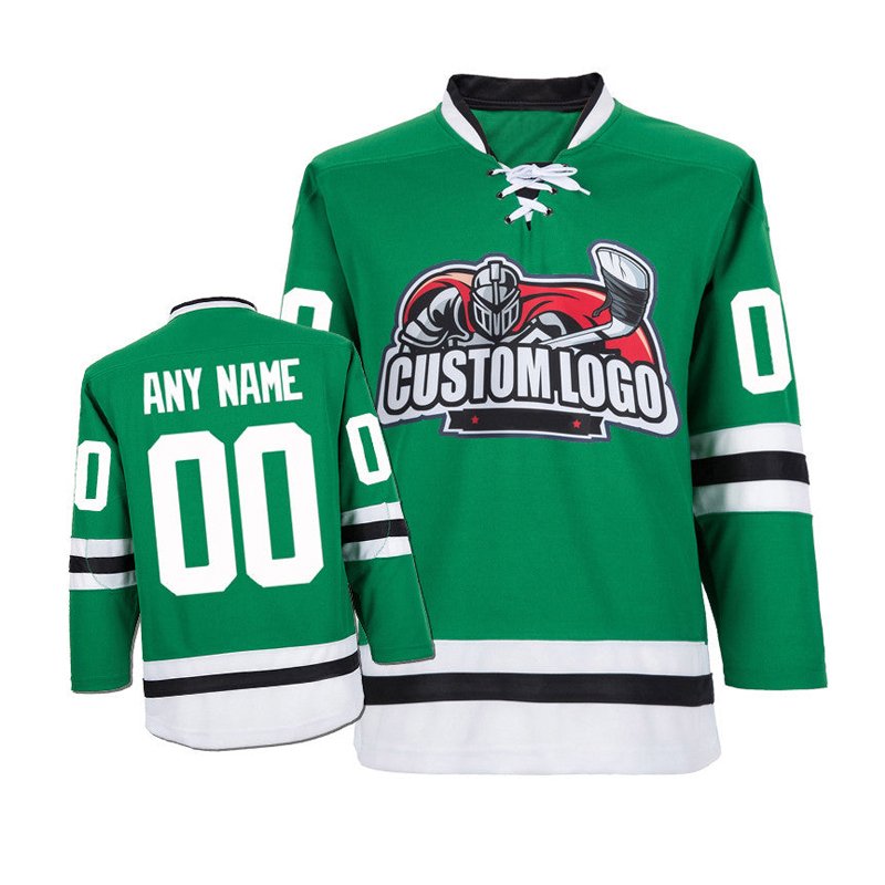 Factory wholesale custom embroidery logo applique ice hockey jersey 100% polyester hockey jersey