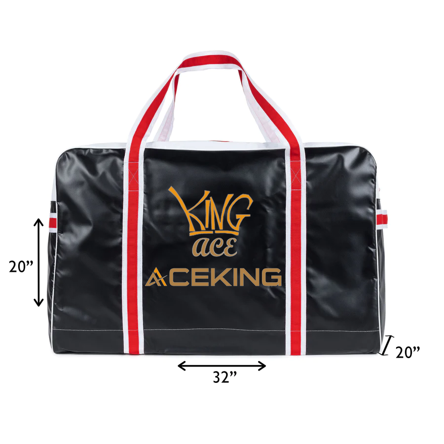 Custom ice hockey player senior equipment bag tarpaulin hockey bags for team sports