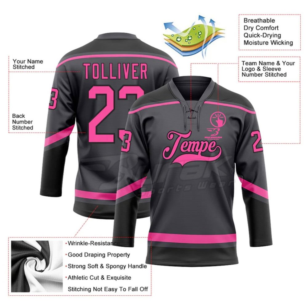 Custom Blank Hockey Jersey Polyester Made New Arrival Men Ice Hockey Jersey Custom Design Ice Hockey Jersey