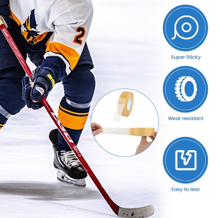 2.5cm*25m PVC clear ice hockey tape Shin Guard Pad socks Custom Tape Premium Cloth Tape