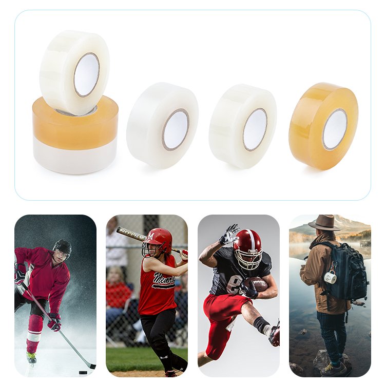 2.5cm*25m PVC clear ice hockey tape Shin Guard Pad socks Custom Tape Premium Cloth Tape