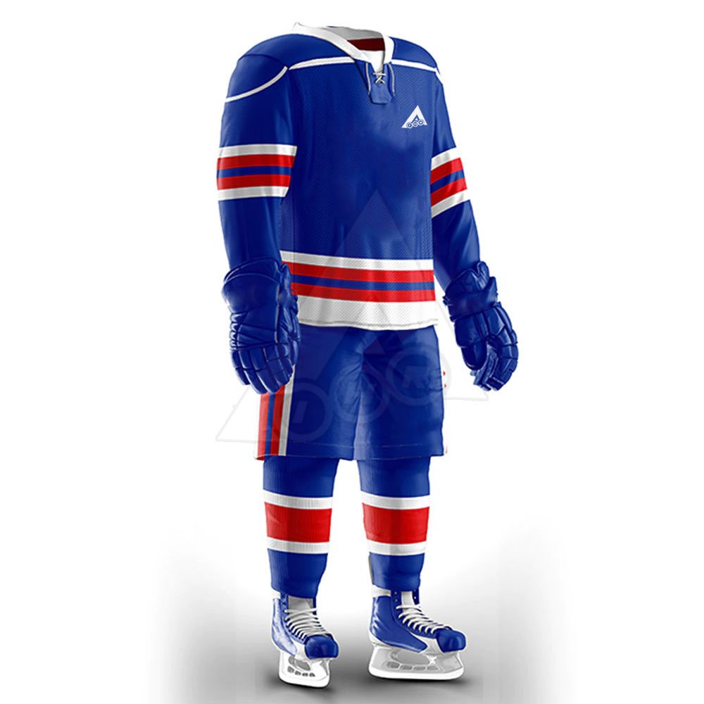 2023 Custom Adult Size Men Ice Hockey Uniform Custom Cheap Team Sublimated Custom Made Ice Hockey Uniform