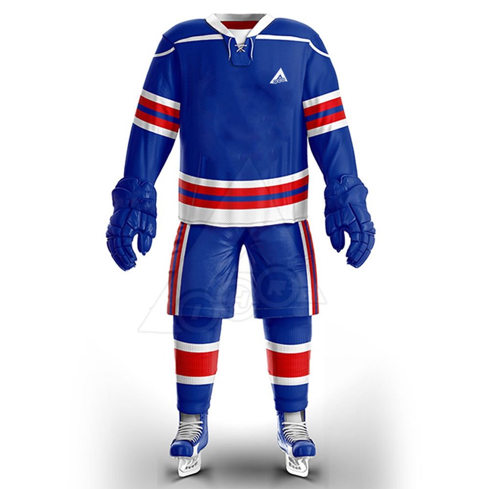 2023 Custom Adult Size Men Ice Hockey Uniform Custom Cheap Team Sublimated Custom Made Ice Hockey Uniform