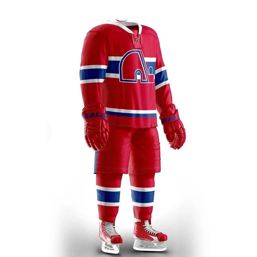 New Arrival Fresh Article Sports Wear Ice Hockey Uniform Solid Color Regular Size Trendy Outfit Ice Hockey Uniform