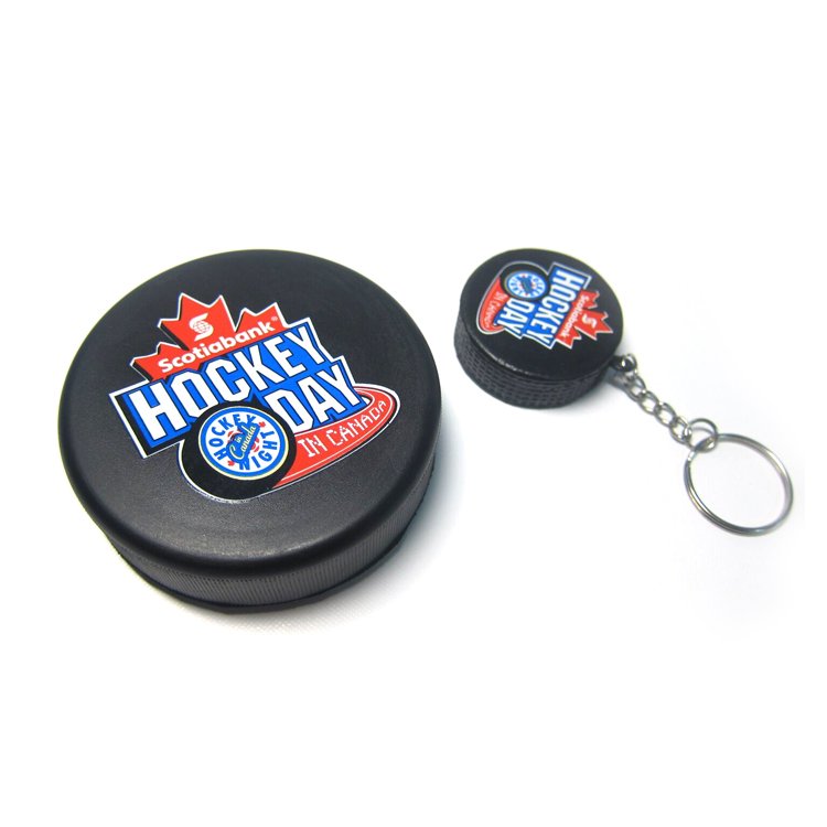 Eco-friendly pu foam anti stress ice hockey puck ball