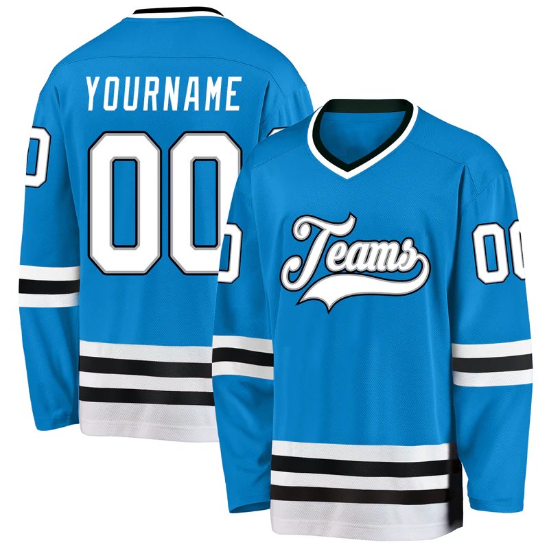 Professional Quick Dry Youth Blank Mesh Practice Hockey Uniform Stitched Jersey Navy Pittsburgh Jersey Hockey