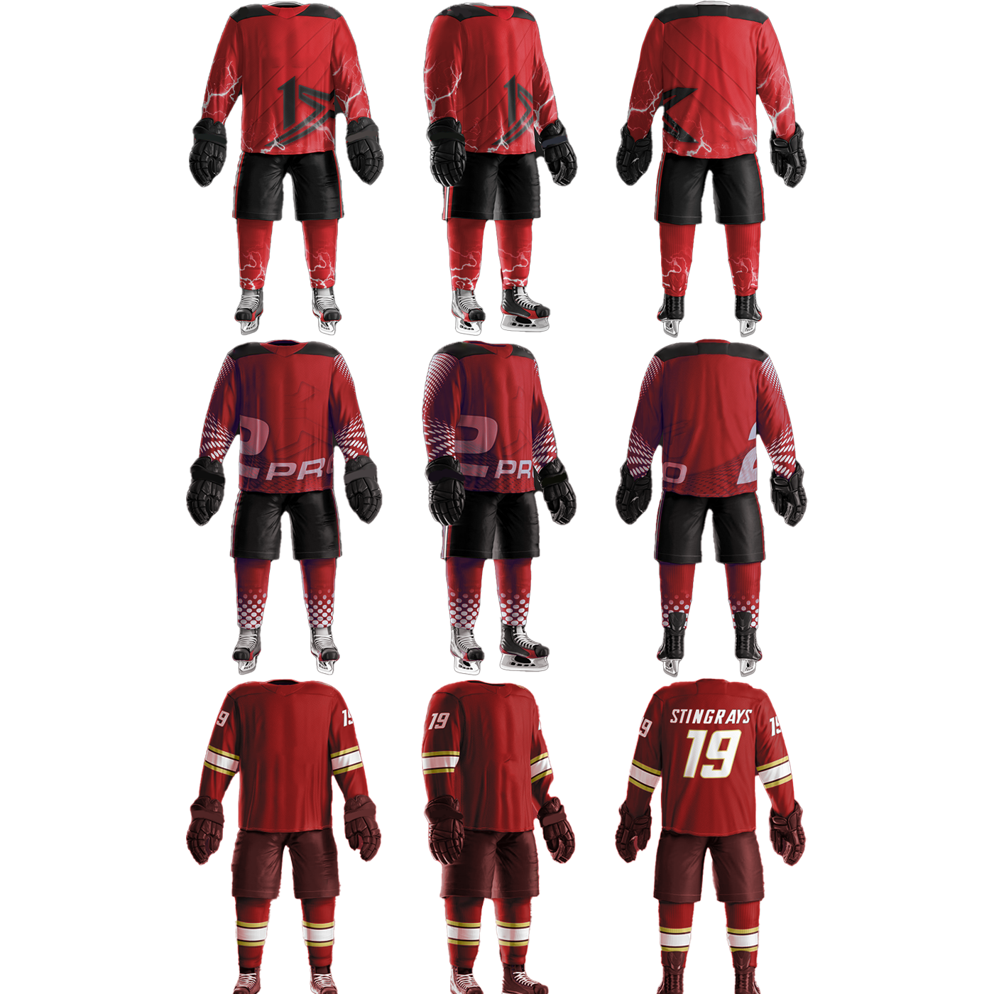 Professional Customized Ice Hockey Jerseys Trend Sublimation Adult Youth Ice Hockey Wear