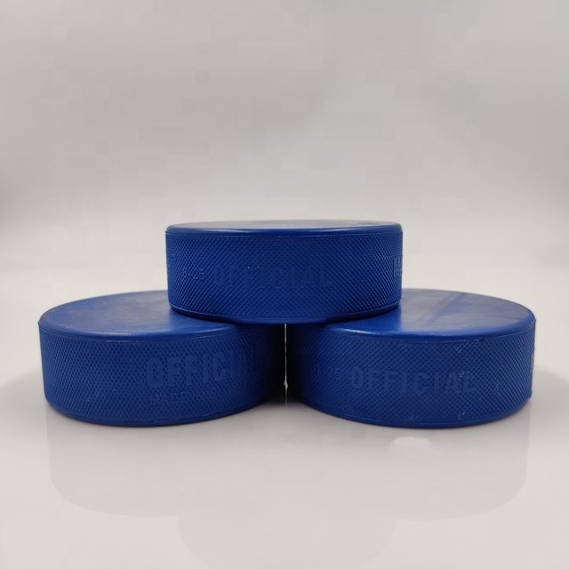 New formula PVC rubber customized logo indoor outdoor street ball puck high speed game ice hockey puck