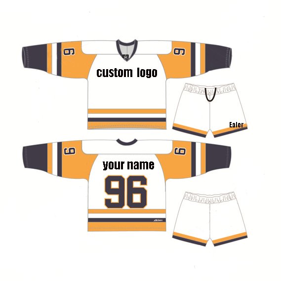 Custom sublimation logo and colors hockey jersey blank hockey jersey cut and sew hockey jersey
