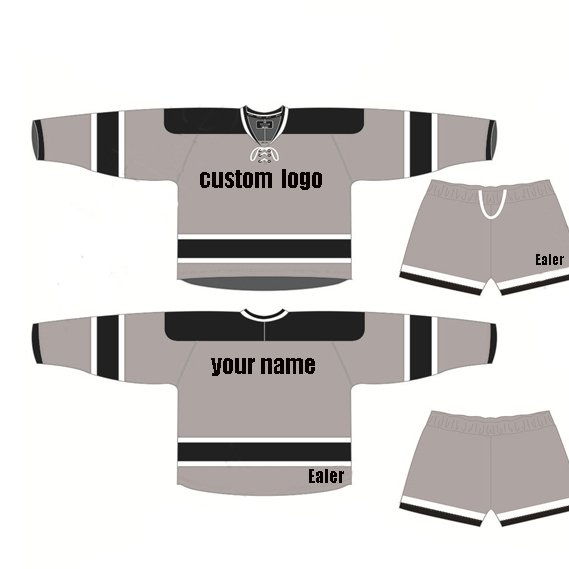 Custom sublimation logo and colors hockey jersey blank hockey jersey cut and sew hockey jersey