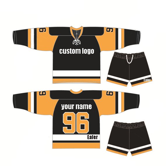 Custom sublimation logo and colors hockey jersey blank hockey jersey cut and sew hockey jersey