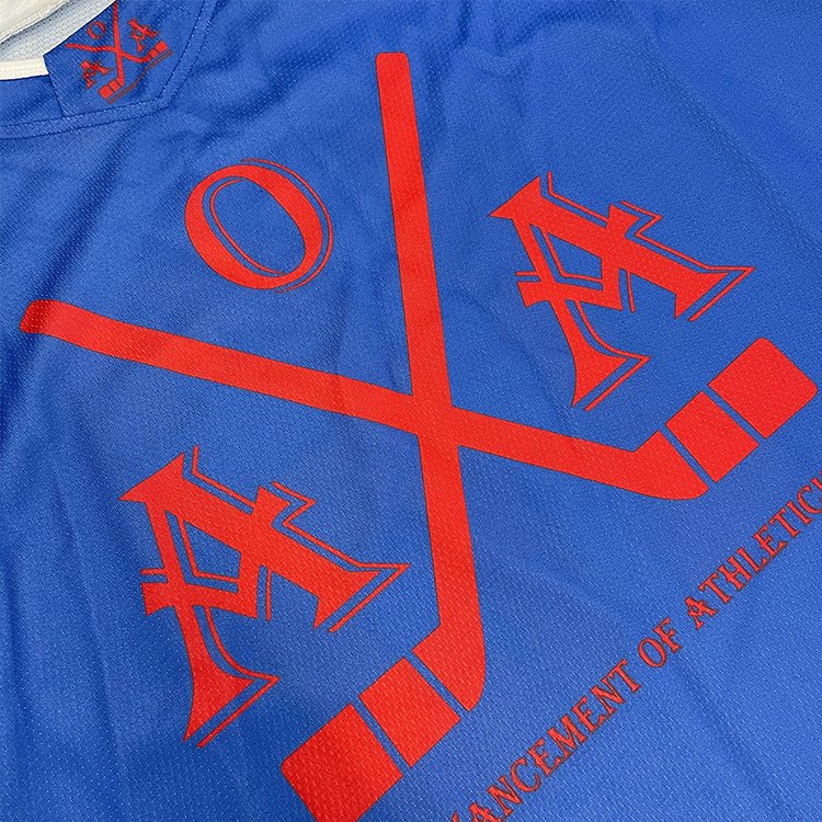 Wholesale Custom Sublimation Polyester Mesh Classic Retro Ice Hockey Jersey