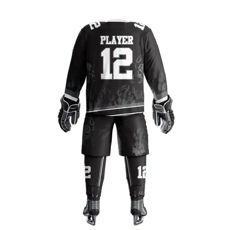Wholesale Price Ice Hockey Uniform High Quality Customized Logo Team Sports Sublimation For Ice Hockey Uniform