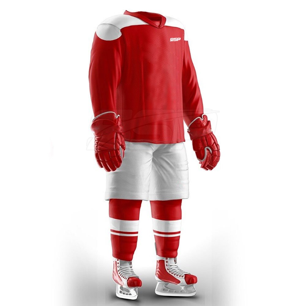 Durable Material Solid Color Ice Hockey Uniform Pakistan Made Comfortable Ice Hockey Uniform