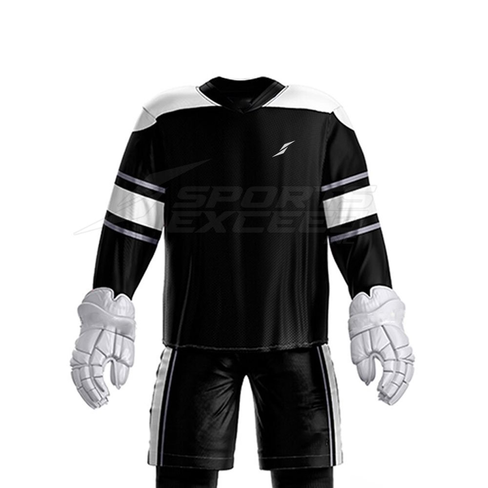 Comfortable Custom Size Ice Hockey Uniform In Stock 100% Polyester Made Ice Hockey Uniform