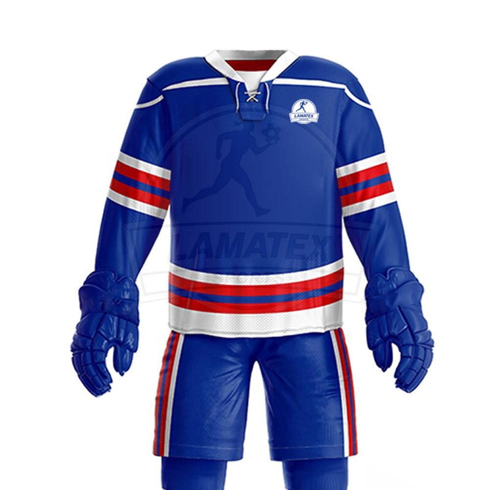 New Style Breathable Easy Wear Ice Hockey Uniform Custom Design Sports Clothing with OEM Team Name Printing Available for Sale