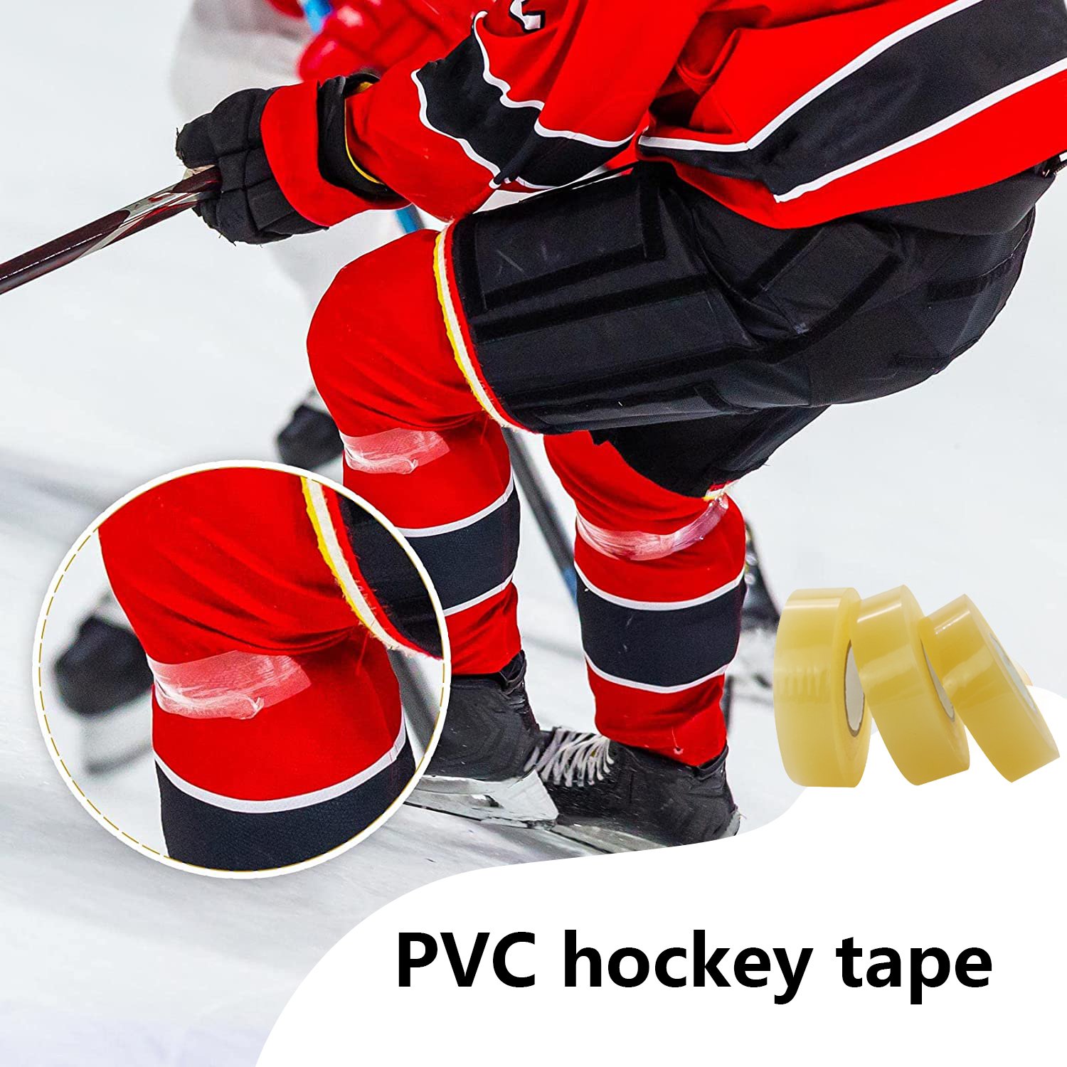 ANTI China Wholesale Great Stretch Ice Hockey White Black Clear Hockey Grip Tape, Ice Hockey Sticks Tape Anufacturing