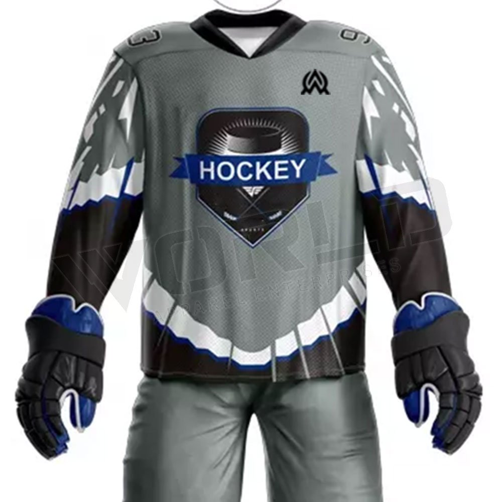 Custom Logo Sublimation Ice Hockey Jerseys Wholesale Latest Design Ice Hockey Uniform Top Sale Team Uniform
