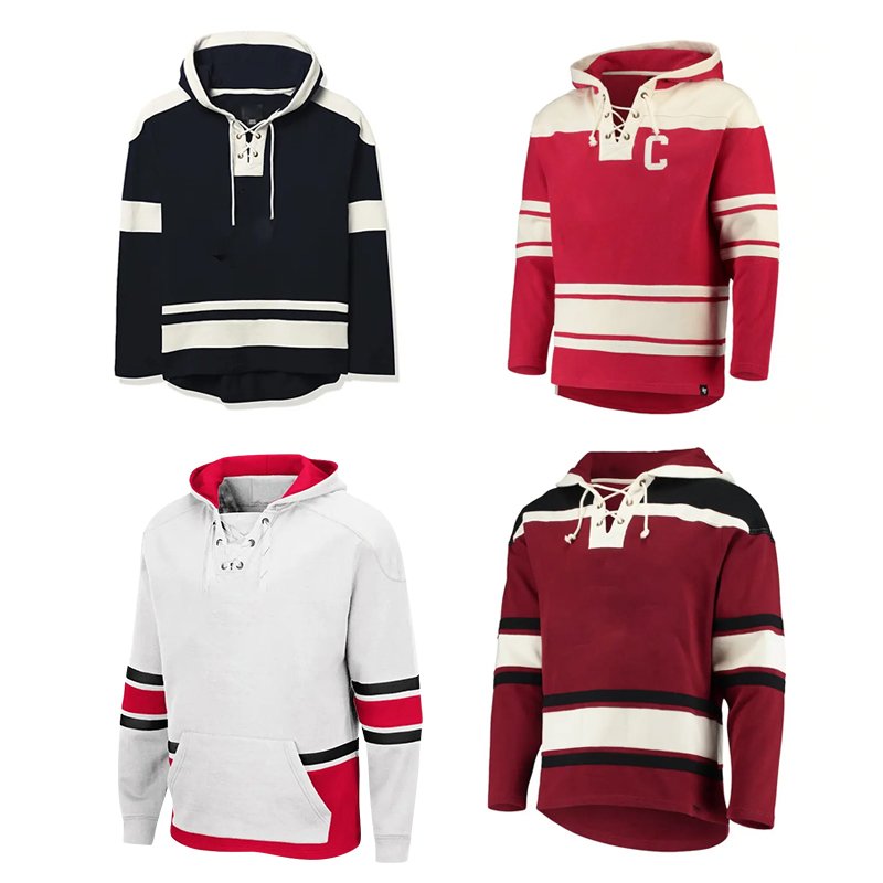 Men's hoodie ice hockey uniform embroidery sublimation cheap international custom ice hockey jersey