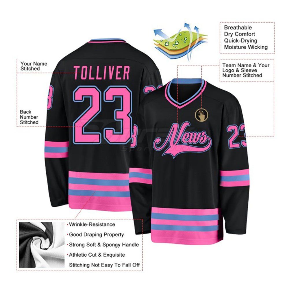 Top Popular Style Plain Ice Hockey Jersey Best Quality New Design Made Youth Ice Hockey Jersey