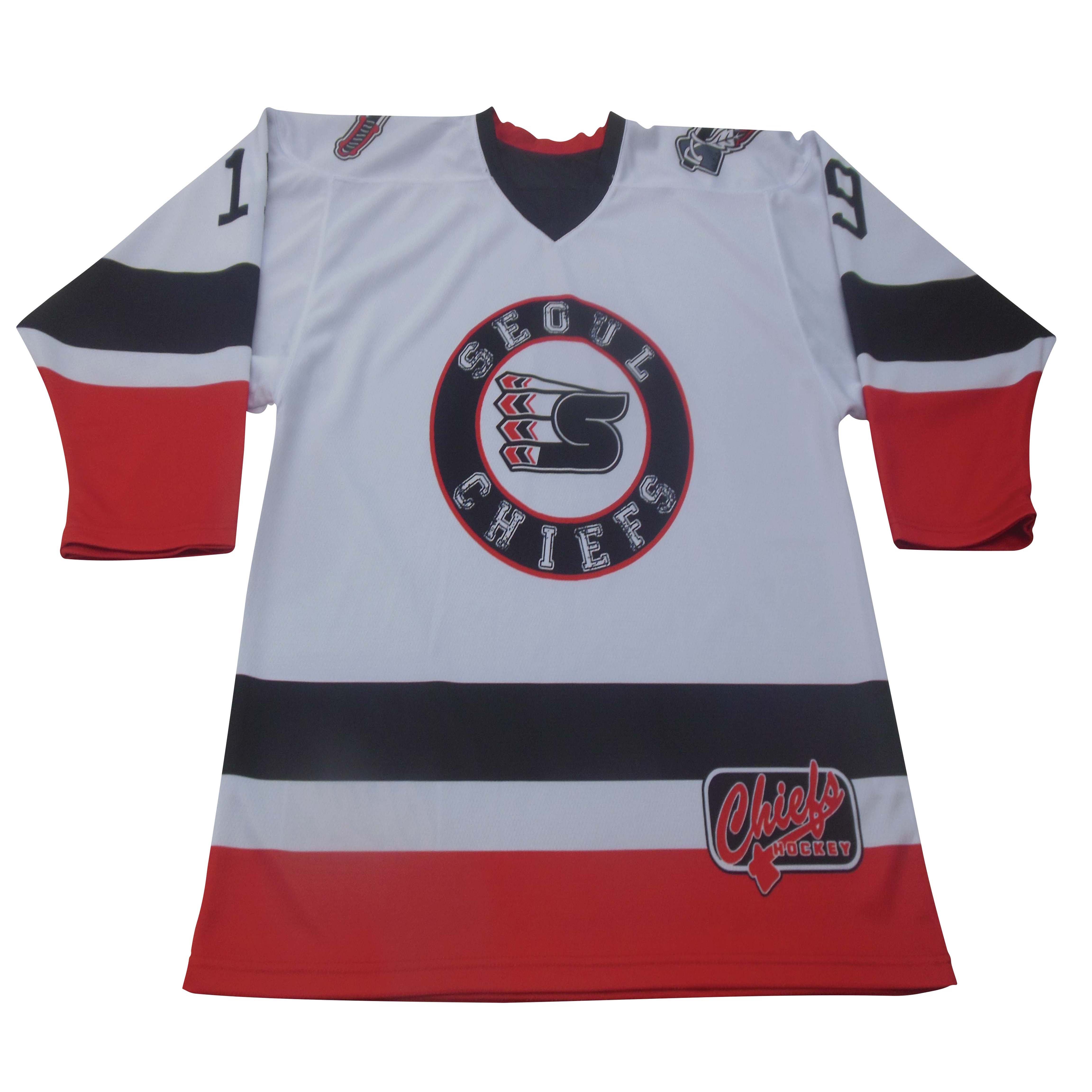 Embroidered Youth Double Sided Custom Sublimated Ice Hockey Jersey