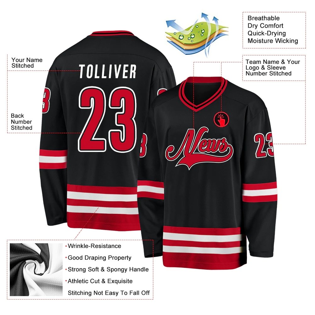 Custom oem stitched vintage twill embroidered youth double sided mens team inline reversible custom sublimated ice hockey jersey