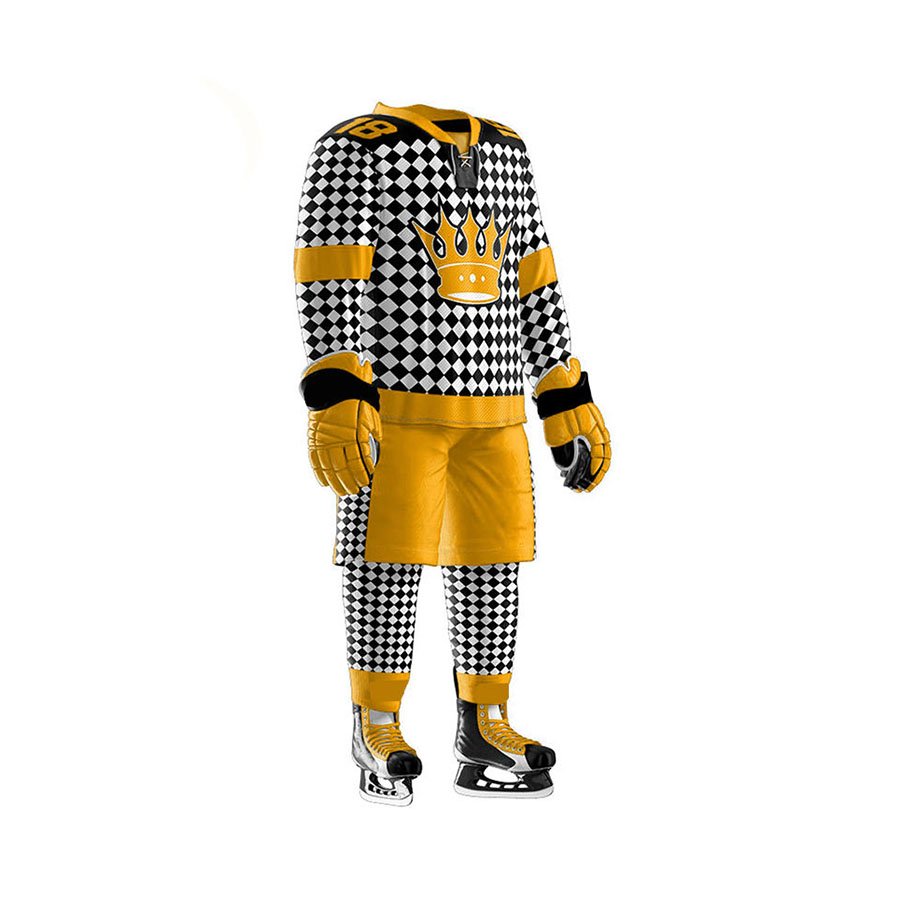2024 New Arrival Custom 100% Polyester Ice Hockey Uniform Team Name OEM Sublimation Printing Hot Selling Trending Sports Gear