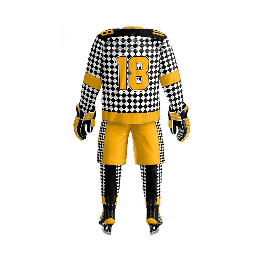 2024 New Arrival Custom 100% Polyester Ice Hockey Uniform Team Name OEM Sublimation Printing Hot Selling Trending Sports Gear