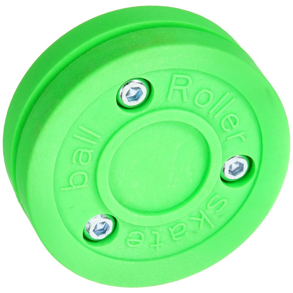 Durable 2.5Cm Thick Lightweight Ice Hockey Puck For Roller Hockey And Training Shock-Absorbing Green Hockey Bag