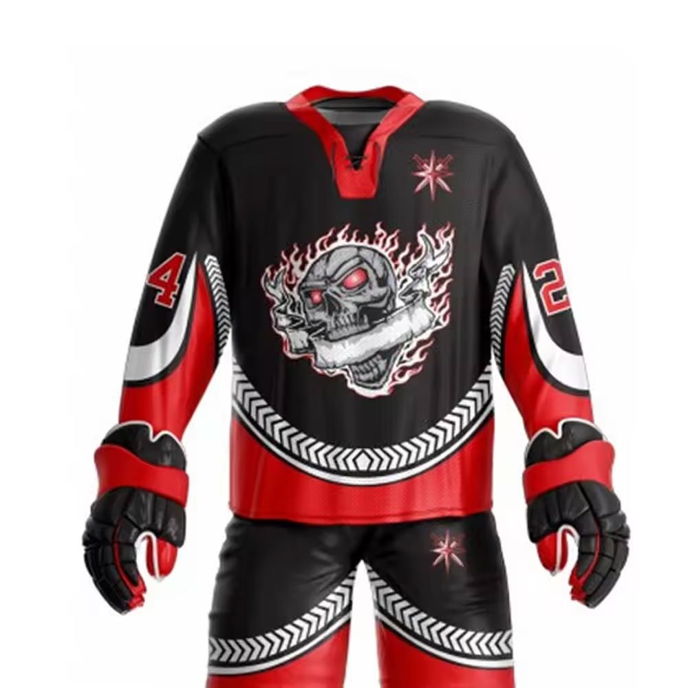 Wholesale Price Ice Hockey Uniforms Sets Including Jersey & Pant Custom Sublimation Ice Hockey Uniform Sets