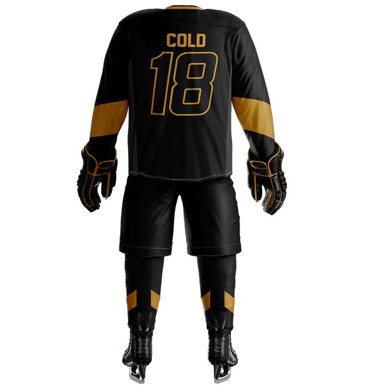 Customizable OEM Service High Quality Polyester Ice Hockey Uniforms with Latest Style Includes Pants Custom Logo Print for Teams