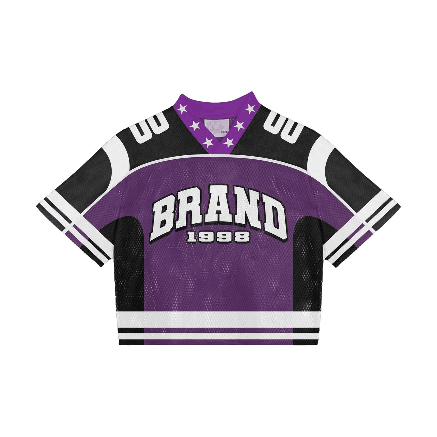 Men Good Quality Vintage Streetwear Custom Made Mesh Oversized Boxy T-shirt Cropped Top ice Hockey Football Jerseys T-shirt Men